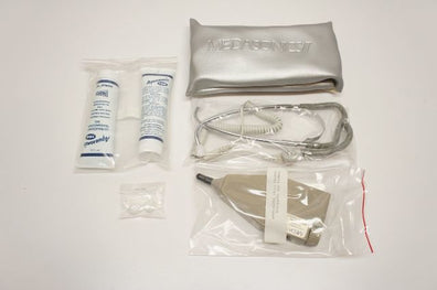 Medasonics II Stethoscope Electronic Ultrasonic Prtble 8mhz W/Case 5.6X2.6X.9'